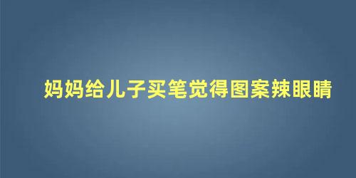 妈妈给儿子买笔觉得图案辣眼睛