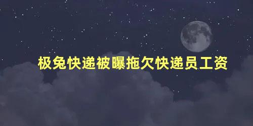 极兔快递被曝拖欠快递员工资