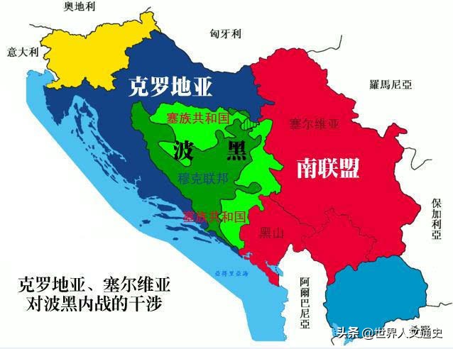 南斯拉夫解体后分成了哪几个国家